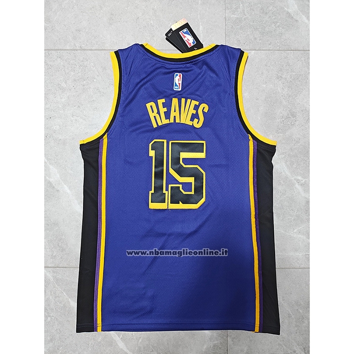 Maglia Los Angeles Lakers Austin Reaves #15 Statement 2022-23 Viola